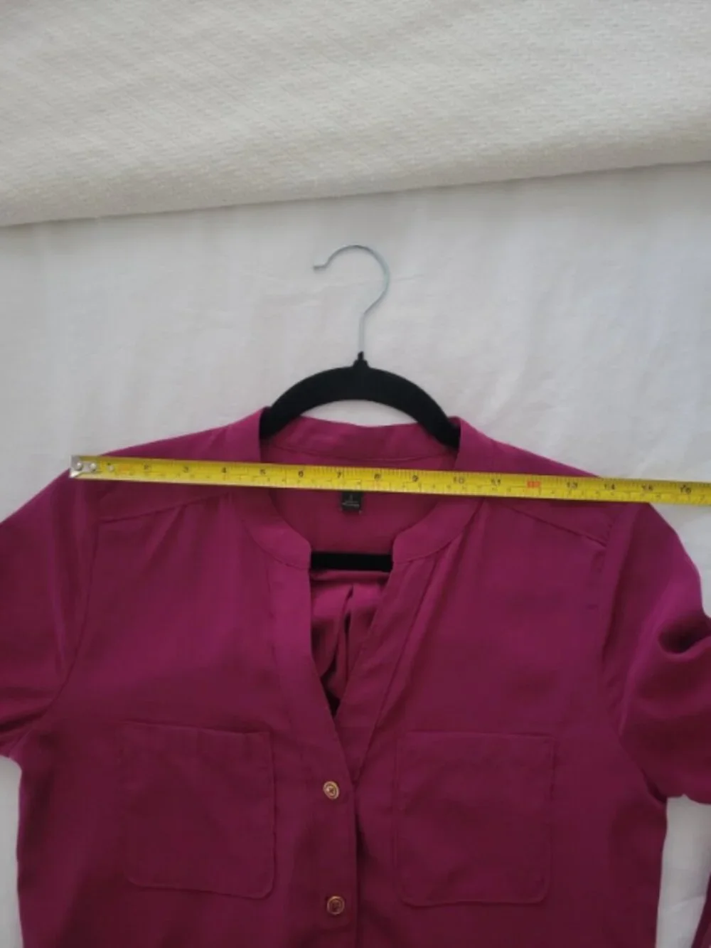 Banana Republic Shirt Womens Dress Size S Pink Button Up Tie Waist Casual Work - Picture 7 of 9